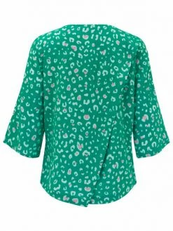 Sugarhill Brighton Lexi Green Leopard Love Blouse