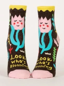Blue Q Look Who’s Blooming Women’s Ankle Socks