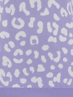 Sugarhill Brighton Callie Jumper - Lilac, Leopard Adult