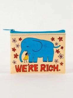 Blue Q We’re Rich Coin Purse