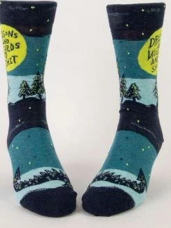 Blue Q Dragons And Wizards And Shit Mens Socks