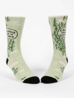 Blue Q I F***ing Love It Out Here Women's Crew Socks