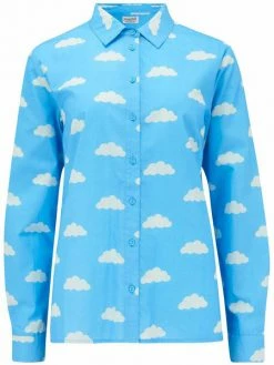 Sugarhill Brighton : Waverly Shirt - Blue, Cloudy Skies