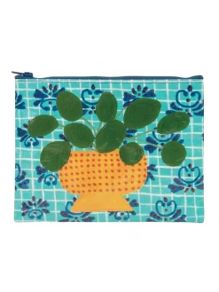 Blue Q Pouch Wash Bag Recycled Plastic Pretty Plant