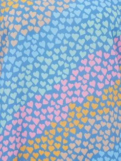 Sugarhill Brighton Etta Top- Blue Sliding Hearts