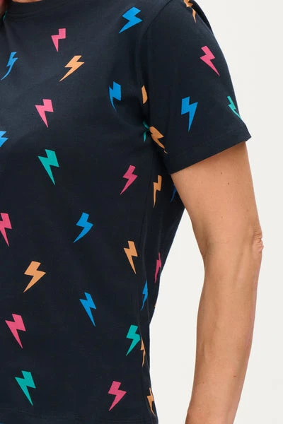 Sugarhill Brighton Maggie T Shirt Black Lightning Pop 1 Sugarhill Brighton Maggie T Shirt Black Lightning Pop