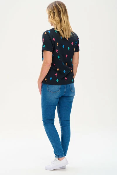 Sugarhill Brighton Maggie T Shirt Black Lightning Pop 2 Sugarhill Brighton Maggie T Shirt Black Lightning Pop