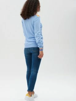 Sugarhill Brighton Rita Jumper Light Blue Sunset Double Prism