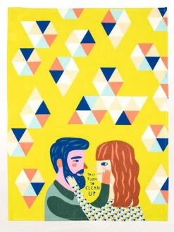 Blue Q Tea Towel Your Turn To Clean Up