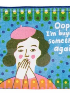 Blue Q Oops I'm Buying Something Coin Purse