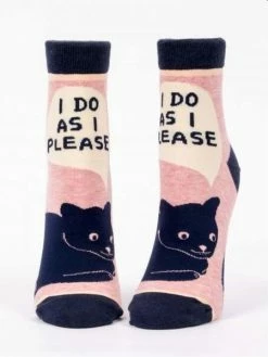 Blue Q I Do As I Please Womens Ankle Socks