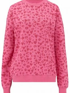 Sugarhill Brighton Noah Sweatshirt- Pink Love Leopard