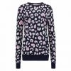 Sugarhill Brighton Callie Navy Leopard Jumper