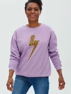 Sugarhill Brighton Noah Wild Lightning Sweatshirt Lilac