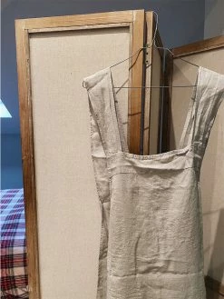 Linge Particulier Cloud Grey Linen Japanese Apron