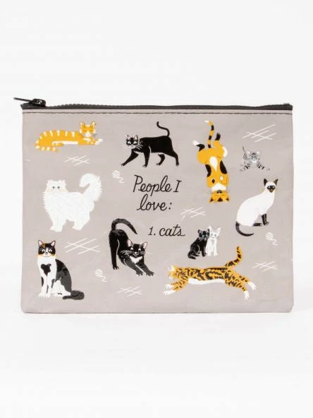 Blue Q People I Love: Cats Zipper Pouch 1 Blue Q People I Love: Cats Zipper Pouch