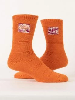 Blue Q Get The Hell Outside Tag Socks