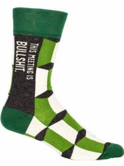 Blue Q This Meeting Is Bullshit Men's Socks
