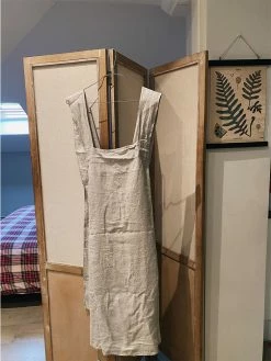 Linge Particulier Cloud Grey Linen Japanese Apron