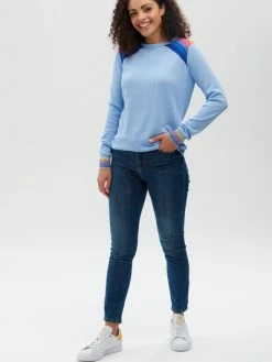 Sugarhill Brighton Rita Jumper Light Blue Sunset Double Prism