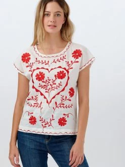 Sugarhill Brighton Mallie Embroidered Top