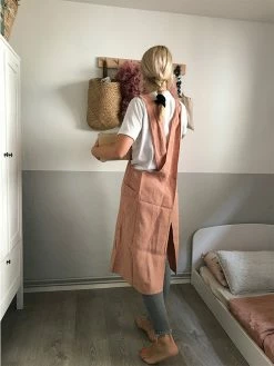 Linge Particulier Moka Linen Japanese Apron