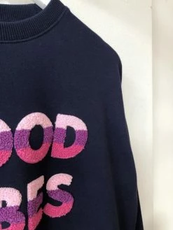 Sugarhill Brighton Noah Good Vibes Sweatshirt Navy