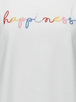 Sugarhill Brighton Maggie Happiness White T Shirt