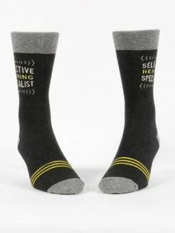 Blue Q Selective Hearing Specialist Mens Crew Socks