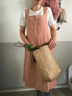Linge Particulier Moka Linen Japanese Apron