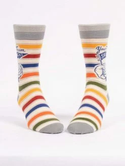 Blue Q Your Team Sucks Mens Crew Socks