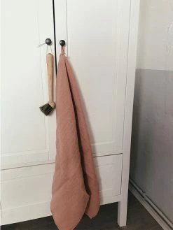 Linge Particulier Hand Towel 60 cm x 100 cm linen waffle Moka