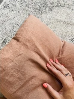 Linge Particulier Moka Linen Cushion Cover 50 x 50 cm