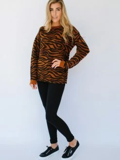 Sugarhill Brighton Livvy Big Cat Tiger Sweater
