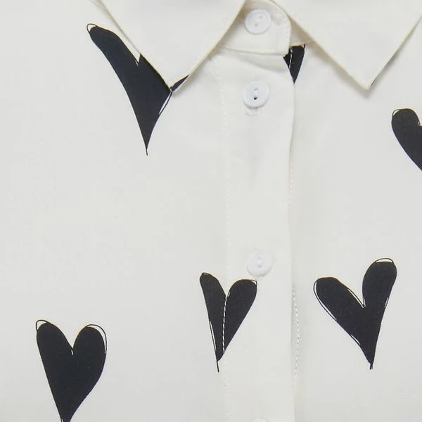 Sugarhill Brighton : Justine Monochrome Hearts Shirt Dress 1 Sugarhill Brighton : Justine Monochrome Hearts Shirt Dress