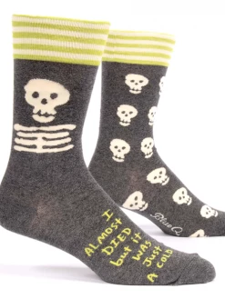 Blue Q I Almost Died Men's Socks