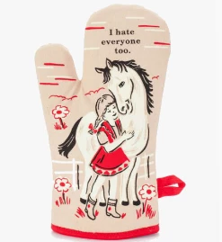 Blue Q I Hate Everyone Oven Glove