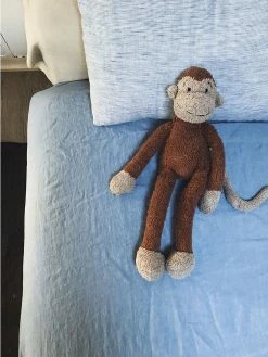 Linge Particulier 60 x 120cm Ice Blue Baby Fitted Sheet