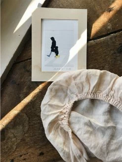 Linge Particulier 60 x 120cm Natural Baby Fitted Sheet