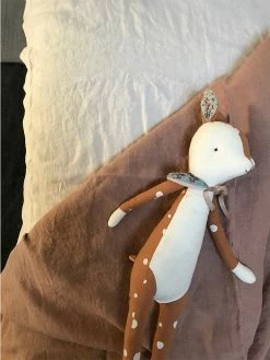 Linge Particulier 60 x 120cm Natural Baby Fitted Sheet