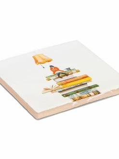STORYTILES Bookworm Ceramic Tile