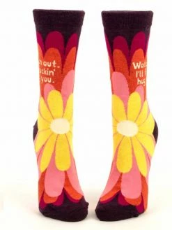 Blue Q Watch Out I'll Hug You Women's Socks