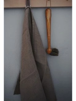 Linge Particulier Hand Towel 60 cm x 100 cm Linen Waffle Taupe