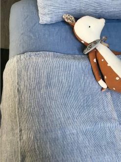 Linge Particulier 80 x 120cm Blue Stripes Baby Duvet Cover