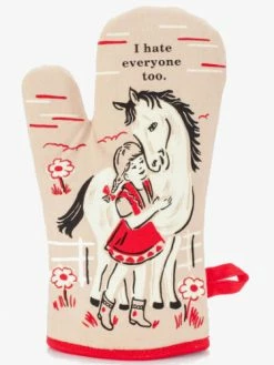 Blue Q I Hate Everyone Oven Glove