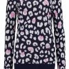 Sugarhill Brighton Callie Navy Leopard Jumper