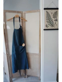 Linge Particulier Duck Blue Linen Classic Apron
