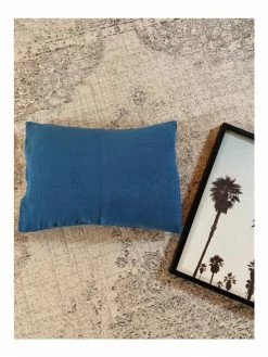 Linge Particulier Atlantic Blue Linen Cushion Cover 30 x 40 cm