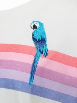 Sugarhill Brighton Maggie T-Shirt - Off-White, Parrot