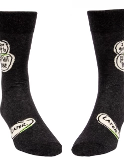 Blue Q I'm Going to Get Shit Done Later Men's Socks